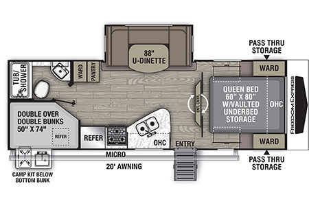 Freedom Express 25SE Floorplan